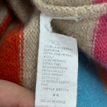 Load image into Gallery viewer, Paul and Shark Striped Merino Wool Crew Neck Sweater - Large (L) PTP 25"