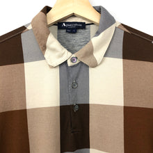 Load image into Gallery viewer, Aquascutum Block Check Short Sleeved Polo - Small (S) PTP 19.75"