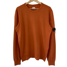 Load image into Gallery viewer, C.P Company Orange Crew Neck Lens Sweater - Medium (M) PTP 21"