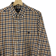 Load image into Gallery viewer, Aquascutum House Check Long Sleeved Shirt - Large (L) PTP 22"