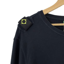 Load image into Gallery viewer, Ma.Strum Black Crew Neck Logo Sweater - Triple Extra Large (XXXL) PTP 24"