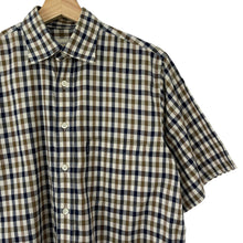 Load image into Gallery viewer, Aquascutum House Check Short Sleeved Shirt - Small (S) PTP 21.75"