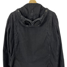 Load image into Gallery viewer, C.P Company Black Goggle Hooded Overshirt - Large (L) PTP 21.5"
