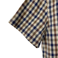 Load image into Gallery viewer, Aquascutum House Check Short Sleeved Shirt - Small (S) PTP 20.5"