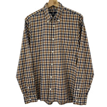 Load image into Gallery viewer, Aquascutum House Check Long Sleeved Shirt - Large (L) PTP 22.5"