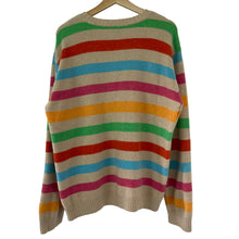 Load image into Gallery viewer, Paul and Shark Striped Merino Wool Crew Neck Sweater - Large (L) PTP 25"