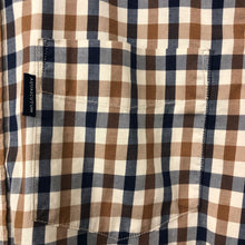 Load image into Gallery viewer, Aquascutum House Check Short Sleeved Shirt - Small (S) PTP 19"