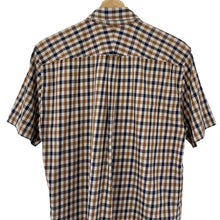 Load image into Gallery viewer, Aquascutum House Check Short Sleeved Shirt - Large (L) PTP 21"