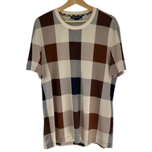 Load image into Gallery viewer, Aquascutum Block Check Short Sleeved T-Shirt - Medium (M) PTP 22"