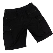 Load image into Gallery viewer, Paul and Shark Black Parachute Cargo Shorts - W 34"