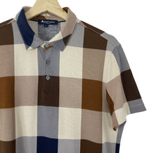Load image into Gallery viewer, Aquascutum Block Check Short Sleeved Polo - Medium (M) PTP 20.75"