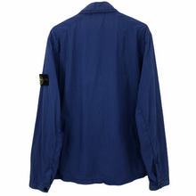 Load image into Gallery viewer, Stone Island Blue Zip Up Overshirt - Extra Large (XL) PTP 24"