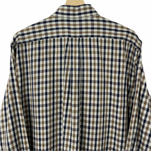 Load image into Gallery viewer, Aquascutum House Check Long Sleeved Shirt - Large (L) PTP 25"