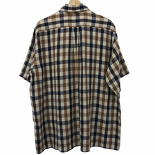 Load image into Gallery viewer, Aquascutum Block Check Short Sleeved Shirt - Extra Large (XL) PTP 27"