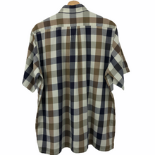 Load image into Gallery viewer, Aquascutum Block Check Short Sleeved Shirt - Medium (M) PTP 23.25"