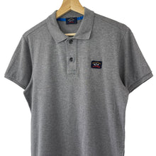 Load image into Gallery viewer, Paul and Shark Grey Short Sleeved Polo - Medium (M) PTP 19.75"