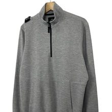 Load image into Gallery viewer, Ma.Strum Grey Half Zip Pullover Sweater - Medium (M) PTP 21"
