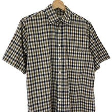 Load image into Gallery viewer, Aquascutum House Check Short Sleeved Shirt - Small (S) PTP 21.75"