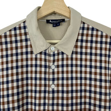 Load image into Gallery viewer, Aquascutum Beige / House Check Short Sleeved Polo - Medium (M) PTP 21"