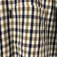 Load image into Gallery viewer, Aquascutum House Check Short Sleeved Shirt - Large (L) PTP 23.5"