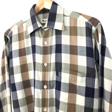 Load image into Gallery viewer, Aquascutum Block Check Long Sleeved Shirt - Small (S) PTP 22"