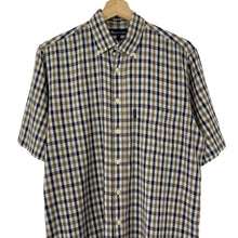 Load image into Gallery viewer, Aquascutum House Check Short Sleeved Shirt - Medium (M) PTP 21.75"
