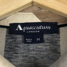 Load image into Gallery viewer, Aquascutum Block Check Short Sleeved Polo - Medium (M) PTP 20.5"