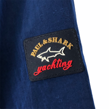 Load image into Gallery viewer, Paul and Shark Blue Nylon Shimmer Overshirt - Medium (M) PTP 21.25"