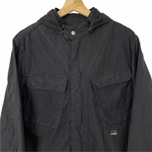 Load image into Gallery viewer, C.P Company Black Goggle Hooded Overshirt - Large (L) PTP 21"