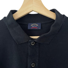 Load image into Gallery viewer, Paul and Shark Black Long Sleeved Polo - Extra Large (XL) PTP 21.75"