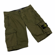 Load image into Gallery viewer, Stone Island Khaki Bermuda Cargo Shorts - W 30"