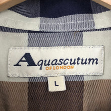 Load image into Gallery viewer, Aquascutum Block Check Short Sleeved Shirt - Large (L) PTP 24.5"
