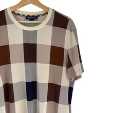 Load image into Gallery viewer, Aquascutum Block Check Short Sleeved T-Shirt - Medium (M) PTP 22"