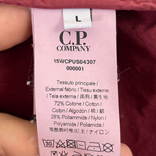 Load image into Gallery viewer, C.P Company Burgundy Goggle Hooded Overshirt - Large (L) PTP 22.75"