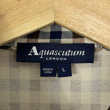 Load image into Gallery viewer, Aquascutum House Check Short Sleeved Polo - Large (L) PTP 20.75"