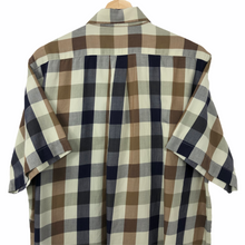 Load image into Gallery viewer, Aquascutum Block Check Short Sleeved Shirt - Large (L) PTP 24.25"