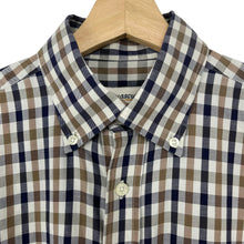 Load image into Gallery viewer, Aquascutum House Check Short Sleeved Shirt - Medium (M) PTP 23"