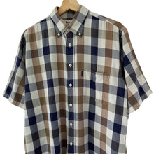 Load image into Gallery viewer, Aquascutum Block Check Short Sleeved Shirt - Large (L) PTP 24.5"