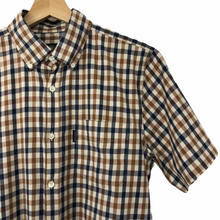 Load image into Gallery viewer, Aquascutum House Check Short Sleeved Shirt - Medium (M) PTP 20.5"