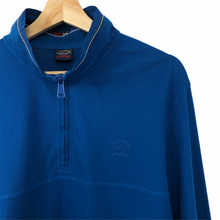 Load image into Gallery viewer, Paul and Shark Blue Half Zip Pullover Sweater - Extra Large (XL) PTP 23"
