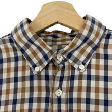 Load image into Gallery viewer, Aquascutum House Check Long Sleeved Shirt - Large (L) PTP 22"