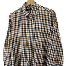 Load image into Gallery viewer, Aquascutum House Check Long Sleeved Shirt - Medium (M) PTP 21.75"