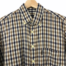 Load image into Gallery viewer, Aquascutum House Check Short Sleeved Shirt - Medium (M) PTP 21.5"