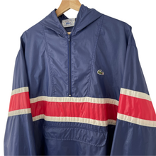 Load image into Gallery viewer, Vintage Navy Lacoste Izod Half Zip Cagoule - Extra Large (XL) PTP 26.25"