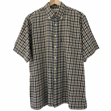 Load image into Gallery viewer, Aquascutum House Check Short Sleeved Shirt - Large (L) PTP 25.25"