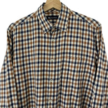 Load image into Gallery viewer, Aquascutum House Check Long Sleeved Shirt - Medium (M) PTP 21.75"