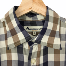 Load image into Gallery viewer, Aquascutum Block Check Short Sleeved Shirt - Medium (M) PTP 24"