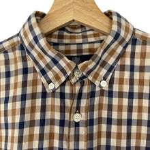 Load image into Gallery viewer, Aquascutum House Check Long Sleeved Shirt - Large (L) PTP 21.5"
