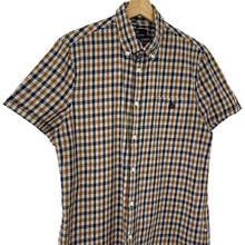 Load image into Gallery viewer, Aquascutum House Check Short Sleeved Shirt - Large (L) PTP 20.5"