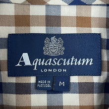 Load image into Gallery viewer, Aquascutum House Check Long Sleeved Shirt - Medium (M) PTP 20.75"
